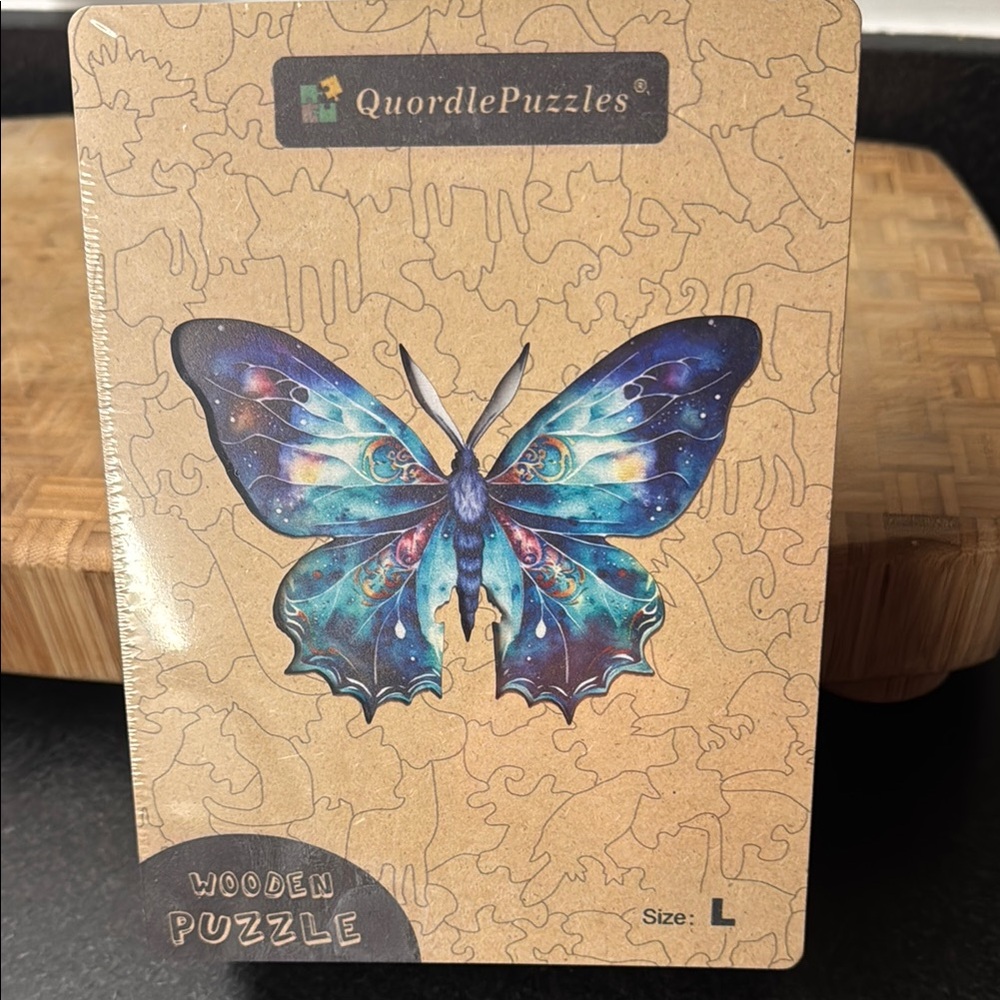 Blue Butterfly Wooden Puzzle